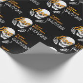 Gepersonaliseerde Halloween verjaardagswrap Cadeaupapier (Hoek)