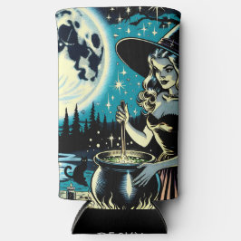Gepersonaliseerde  Halloween Witch Seltzer Blikjeskoeler