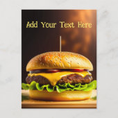 Gepersonaliseerde hamburger - Briefkaart (Voorkant)