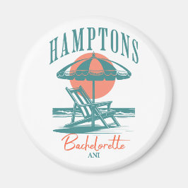 Gepersonaliseerde Hamptons Bachelorette Lounger Magneet