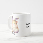 Gepersonaliseerde Hamster Pet Pasen/Lente Mok (Voorkant links)