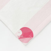 Gepersonaliseerde Hand geschilderde Bunny glitter Fleece Deken (Hoek)