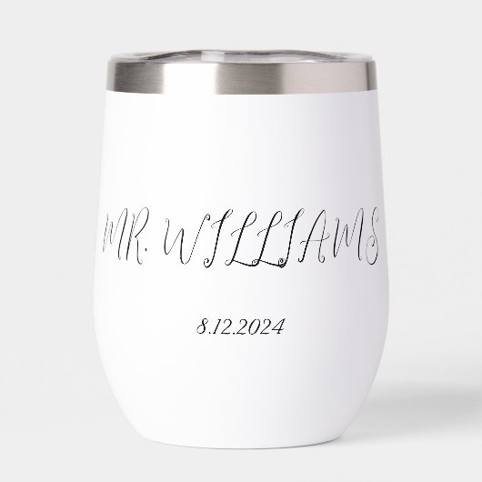 Gepersonaliseerde Hand Geschreven bruiloft Tuxedo (Achterkant)