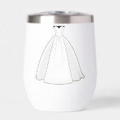 Gepersonaliseerde Hand Geschreven Trouwjurk (Voorkant)