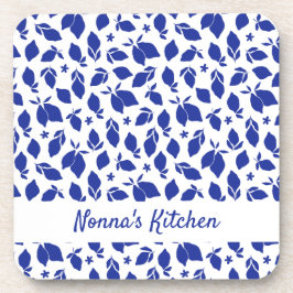 Gepersonaliseerde Hand getrokken Italiaanse Blauwe Bier Onderzetter