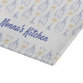 Gepersonaliseerde Hand getrokken Italiaanse Blauwe Snijplank (Hoek)