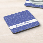 Gepersonaliseerde Hand getrokken Italiaanse citroe Bier Onderzetter (Linkerzijde)