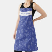 Gepersonaliseerde Hand getrokken Italiaanse citroe Schort (Insitu)