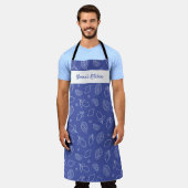 Gepersonaliseerde Hand getrokken Italiaanse citroe Schort (Gedragen)