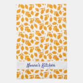 Gepersonaliseerde Hand getrokken Italiaanse gele c Theedoek (Verticaal)