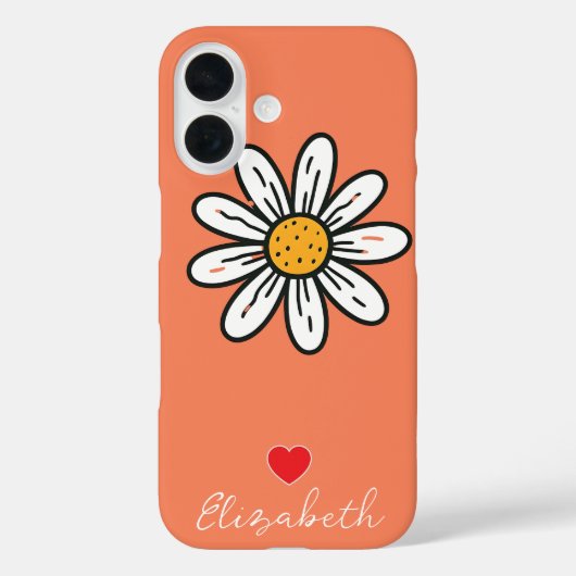 Gepersonaliseerde Hand Verdronken Schattigee Daisy Case-Mate iPhone Case (Achterkant)