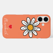 Gepersonaliseerde Hand Verdronken Schattigee Daisy Case-Mate iPhone Case (Achterkant (horizontaal))