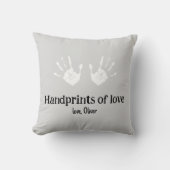 Gepersonaliseerde Handafdrukken van liefde Kinder  Kussen (Voorkant)