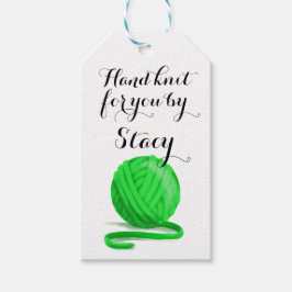 Gepersonaliseerde handbrei voor u met zorginfo cadeaulabel