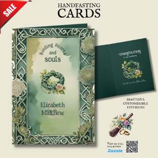 GEPERSONALISEERDE HANDFASTING IERSE KELTISCHE KNOP KAART