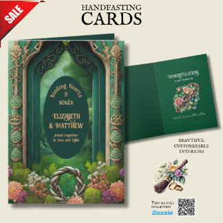 GEPERSONALISEERDE HANDFASTING IERSE KELTISCHE KNOP KAART