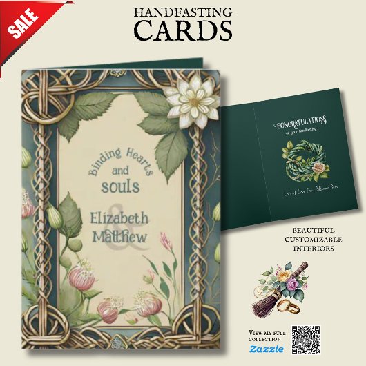 GEPERSONALISEERDE HANDFASTING IERSE KELTISCHE KNOP KAART