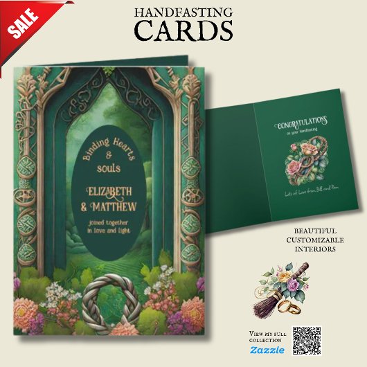 GEPERSONALISEERDE HANDFASTING IERSE KELTISCHE KNOP KAART