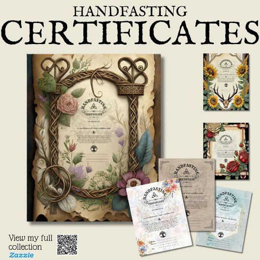 GEPERSONALISEERDE HANDFASTING IERSE KELTISCHE KNOP KAART