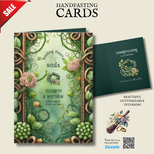 GEPERSONALISEERDE HANDFASTING IERSE KELTISCHE KNOP KAART
