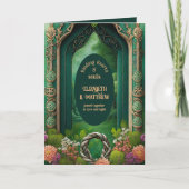 GEPERSONALISEERDE HANDFASTING IERSE KELTISCHE KNOP KAART (Voorkant)