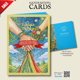 GEPERSONALISEERDE HANDFASTING KAART PAGAN CELTIC D