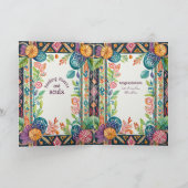 GEPERSONALISEERDE HANDFASTING KAART PAGAN FOLKART  (Binnen)