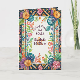 GEPERSONALISEERDE HANDFASTING KAART PAGAN FOLKART