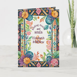 GEPERSONALISEERDE HANDFASTING KAART PAGAN FOLKART