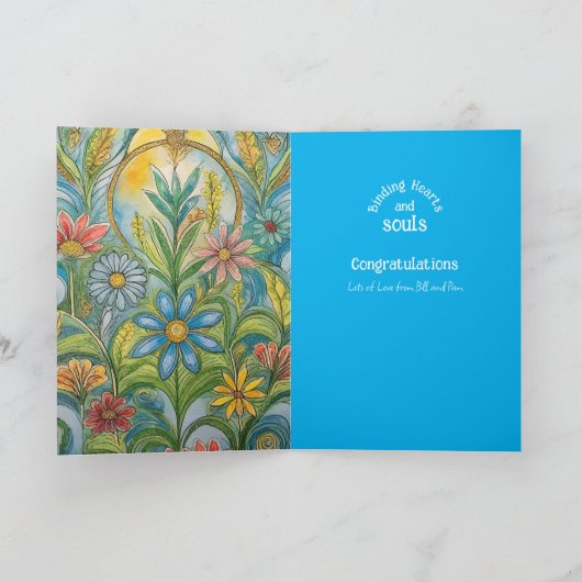 GEPERSONALISEERDE HANDFASTING KAART PAGAN KELTISCH (Binnen)