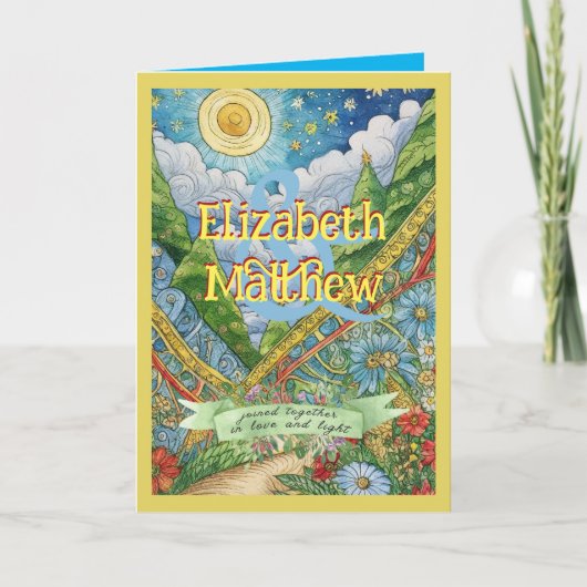 GEPERSONALISEERDE HANDFASTING KAART PAGAN KELTISCH (Voorkant)