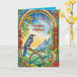 GEPERSONALISEERDE HANDFASTING KAART PAGAN KELTISCH