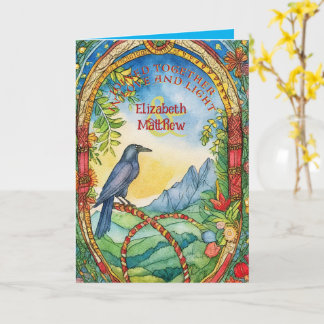 GEPERSONALISEERDE HANDFASTING KAART PAGAN KELTISCH