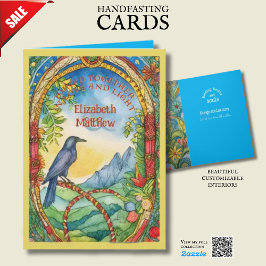 GEPERSONALISEERDE HANDFASTING KAART PAGAN KELTISCH