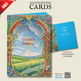 GEPERSONALISEERDE HANDFASTING KAART PAGAN KELTISCH