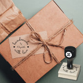 Gepersonaliseerde handgemaakt met liefde Small Bus Rubberstempel