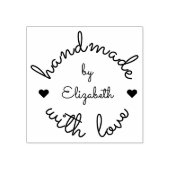 Gepersonaliseerde handgemaakt met liefde Small Bus Rubberstempel (Afrduk)