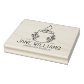 Gepersonaliseerde handgemaakte kaarsen, groot rubberstempel (Stempel)