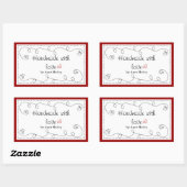 Gepersonaliseerde handgemaakte met liefde labels (Vel)