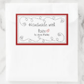 Gepersonaliseerde handgemaakte met liefde labels (Tas)