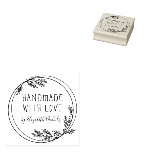 Gepersonaliseerde Handgemaakte Rubber Stamp Rubberstempel (Gestempeld)