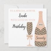 Gepersonaliseerde handgemaakte verjaardag kaart (Voorkant)