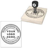 Gepersonaliseerde handgemaakte zakelijke logo larg rubberstempel (Gestempeld)