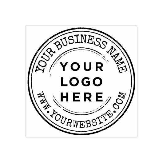 Gepersonaliseerde handgemaakte zakelijke logo stij rubberstempel (Afrduk)