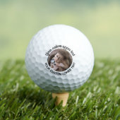 Gepersonaliseerde Handgeschreven Font & Foto Golf  Golfballen (Insitu Shirt)