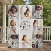 Gepersonaliseerde handgeschreven liefde je mam 8-f fleece deken