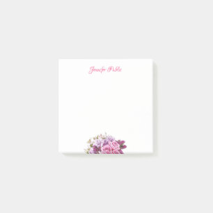 Gepersonaliseerde handgeschreven script Waterverf Post-it® Notes