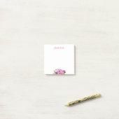 Gepersonaliseerde handgeschreven script Waterverf Post-it® Notes (Op bureau)