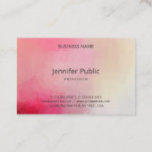 Gepersonaliseerde handgeschreven tekst Modern lega Visitekaartje (Achterkant)