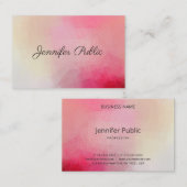 Gepersonaliseerde handgeschreven tekst Modern lega Visitekaartje (Voorkant / Achterkant)